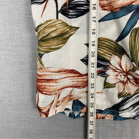C&C California Linen Tropical Print Top Sz 1X - Picture 5 of 5
